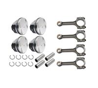 PEVAVFZMMY 4pcs Connecting Rod Pistons&Rings Set 12578324 12654958 12596088 12631967 89018112 12654958 Fit For Buick Chevrolet GMC Saturn 2.4L Engine piston and piston ring kits