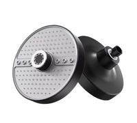 PEVAVFZMMY 5 Modes Large Flow Ceiling Mounted Supercharge Shower Head Set 7 Inches Big Panel High Pressure Abs Rainfall Bathroom Shower head(Black Top Shower)