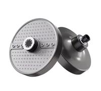 PEVAVFZMMY 5 Modes Large Flow Ceiling Mounted Supercharge Shower Head Set 7 Inches Big Panel High Pressure Abs Rainfall Bathroom Shower head(Grey Top Shower)