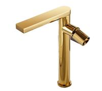 PEVAVFZMMY Basin Faucet Gold Bathroom Faucet Modern Single handle Basin Mixer Tap Hot and Cold Water Faucet Brass Sink Water Crane faucet(Gold B)