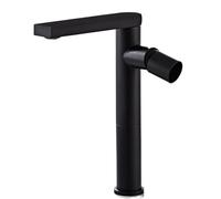 PEVAVFZMMY Basin Faucet Gold Bathroom Faucet Modern Single handle Basin Mixer Tap Hot and Cold Water Faucet Brass Sink Water Crane faucet(Black B)