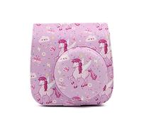 PEVAVFZMMY Camera Accessories Unicorn PU Leather Instant Camera Shoulder Bag Protective Case Protective Case Bag Fit for Fujifilm Mini 9 8 Camera Bag(B)