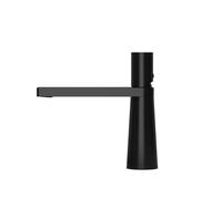 PEVAVFZMMY Modern Basin Faucet Brushed Gold Brass Bathroom Mixer Faucet Grey Washbasin Faucet Single Handle Single Hole Wash Sink Water Tap faucet(Black Short)