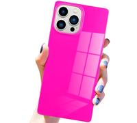Pevezeda Neon Series Designed for iPhone 15 Pro Max Case, Cute Retro Bright Design Shockproof Phone Cases for Women Girls [Never Fade] [Reinforced Corners Protection] 6.7 inch, Hot Pink