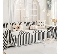 Pevfeciy Chenille Sofa Throw Large 1/2/3/4 Seat Sofa Protective Cover Sofa Cover Washable Sofa Covers Anti-fouling Sofa Cover with Decorative Tassel,A1,180X150cm