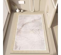 Pevfeciy loofah Shower Mat 50X100 cm Marble pattern Non Slip Bath Mats for Inside Bath Soft Anti Slip Outstanding Draining Easy Clean Fast Drying Mat