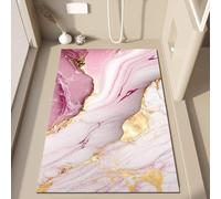 Pevfeciy Non Slip Bath Mats for inside Bath 50X100 cm Marble pattern Shower Mat PVC Loofah Soft Anti Slip Outstanding Draining Easy Clean Fast Drying Mat