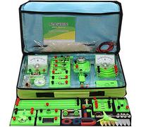 Pevfeciy STEM Physics Electric Circuit Learning Starter Kit Science Lab Basic Electricity Magnetism Experiment Education Kits Set for Kids, Students, Children (Minors with Adult Supervision), Ages 14+