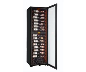 Pevino MS Noble 152 bottles - Metal shelves - 2 zone - black