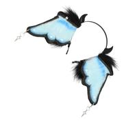 PEVive Artificial Devil Ear Hairband An1me Headband Women Stage Show Hairhoop