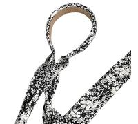 PEVive Delicate Dotted/Flower Print Hair Hoop French Girl Woman Taking Photo Headband Pastoral Girl Headband