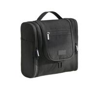 PEVive Hang1ng Storage Bag For Toiletries And Cosmetics Sturdy Large Capacity Travel Makeup Bag, Black, As detailed discription