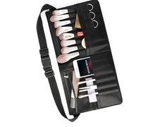 PEVive Makeup Brush Carry Case Single Sided Waist Pack for Cosmetics for Quick Beauty Fixes, Fiber belt bag