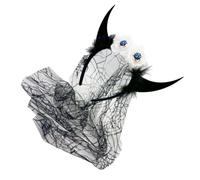 PEVive Realistic Devil Horn Hairband Ha110ween Hairhoop Party Gathering Goth Headpiece