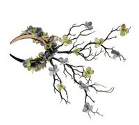 PEVive Witch Flower Branch C0sp1ay Ha110ween Party Headband Live C0sp1ay Accessories
