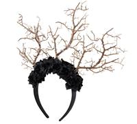 PEVive Witch Rose Branch C0sp1ay Ha110ween Party Headband Live C0sp1ay Accessories