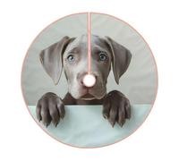 Pevtufa Adorable Puppy Portrait Print Christmas Tree Skirt Christmas Xmas Tree Skirts Mat for New Year Holiday Christmas Party Decorations-48