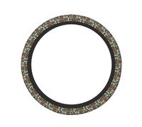 Pevtufa Alcohol Bottles Print Steering Wheel Cover Universal 15 Inch Car Auto SUV Accessories Interior Anti Slip Protector