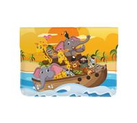 Pevtufa Animals On Noah's Ark1 Style Pu Leather Laptop Sleeve for 13 Inch Notebook,Travelling Notebook Bag Case