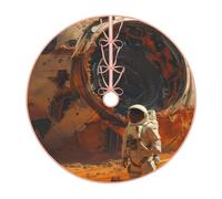 Pevtufa Astronaut Exploring Mars Print Christmas Tree Skirt Christmas Xmas Tree Skirts Mat for New Year Holiday Christmas Party Decorations-36