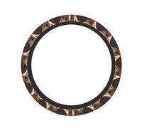 Pevtufa Astronaut Exploring Mars Print Steering Wheel Cover Universal 15 Inch Car Auto SUV Accessories Interior Anti Slip Protector