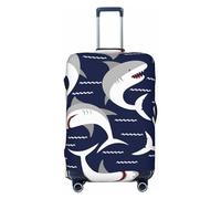 Pevtufa Autumn Leaf Luggage Cover,Washable Suitcase Covers Fashion Luggage Covers,Anti-Scratch Suitcase Protector Cover, Angry Shark, L, 1