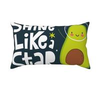 Pevtufa Avocado in Space1 Print Envelope Closure Pillowcase for Women Men Cotton Pillow Cases Standard Size