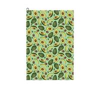 Pevtufa Avocado with Seeds Pattern Golf Towel (24" X 16") with Carabiner Clip - The Convenient Golf Cleaning Towel