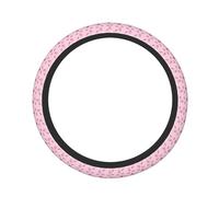 Pevtufa Bat and Pumpkin Print Steering Wheel Cover Universal 15 Inch Car Auto SUV Accessories Interior Anti Slip Protector