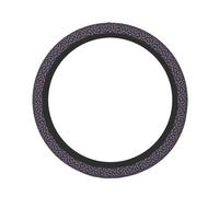 Pevtufa Bat Purple Print Steering Wheel Cover Universal 15 Inch Car Auto SUV Accessories Interior Anti Slip Protector