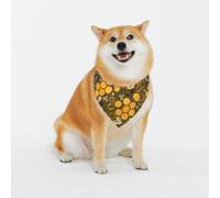 Pevtufa Bees and Honeycombs Pattern Dog Bandanas for Dogs Or Cats,Cute Pet Kerchief for Medium Large Dogs-X-Large