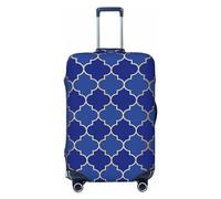 Pevtufa Blue Marble And Gold Luggage Cover,Washable Suitcase Covers Fashion Luggage Covers,Anti-Scratch Suitcase Protector Cover, Blue Lantern Shapes, S, 1