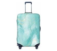 Pevtufa Blue Marble Luggage Cover,Washable Suitcase Covers Fashion Luggage Covers,Anti-Scratch Suitcase Protector Cover, Black, L, 1