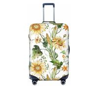Pevtufa Bright Universe Luggage Cover,Washable Suitcase Covers Fashion Luggage Covers,Anti-Scratch Suitcase Protector Cover, Bright Sunflowers, M, 1