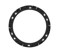 Pevtufa Crescent and Stars Steering Wheel Cover Universal 15 Inch Car Auto SUV Accessories Interior Anti Slip Protector