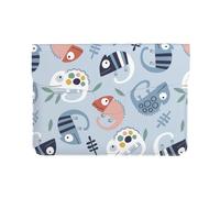 Pevtufa Cute Chameleons On Blue Style Pu Leather Laptop Sleeve for 13 Inch Notebook,Travelling Notebook Bag Case