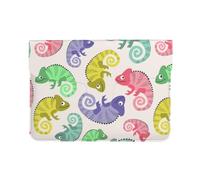 Pevtufa Cute Chameleons Style Pu Leather Laptop Sleeve for 13 Inch Notebook,Travelling Notebook Bag Case