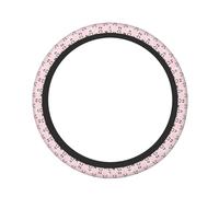 Pevtufa Cute Kawaii Panda Print Steering Wheel Cover Universal 15 Inch Car Auto SUV Accessories Interior Anti Slip Protector