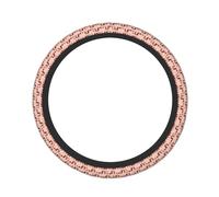 Pevtufa Dachshund Couple Print Steering Wheel Cover Universal 15 Inch Car Auto SUV Accessories Interior Anti Slip Protector
