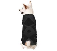 Pevtufa Dog Hoodie Puppy Sweater Sweatshirt,Cold Weather Coat Pet Clothes for Dog Cat-Black Poker