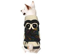 Pevtufa Dog Hoodie Puppy Sweater Sweatshirt,Cold Weather Coat Pet Clothes for Dog Cat-Owl with Mandala