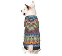Pevtufa Dog Hoodie Puppy Sweater Sweatshirt,Cold Weather Coat Pet Clothes for Dog Cat-Round Mandala