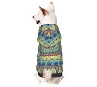Pevtufa Dog Hoodie Puppy Sweater Sweatshirt,Cold Weather Coat Pet Clothes for Dog Cat-Round Mandala1