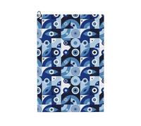 Pevtufa Evil Eye Pattern Golf Towel (24" X 16") with Carabiner Clip - The Convenient Golf Cleaning Towel