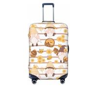 Pevtufa Fall Gnomes Luggage Cover,Washable Suitcase Covers Fashion Luggage Covers,Anti-Scratch Suitcase Protector Cover, Cute Bee Gnome1, S, 1