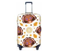 Pevtufa Floral With Butterflies Luggage Cover,Washable Suitcase Covers Fashion Luggage Covers,Anti-Scratch Suitcase Protector Cover, Fall Turkey, M, 1