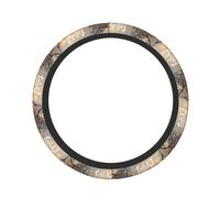 Pevtufa Follow Your Dream Dreamcatcher Print Steering Wheel Cover Universal 15 Inch Car Auto SUV Accessories Interior Anti Slip Protector