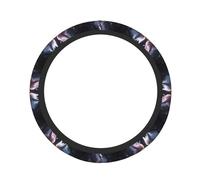 Pevtufa Fox Couple Print Steering Wheel Cover Universal 15 Inch Car Auto SUV Accessories Interior Anti Slip Protector