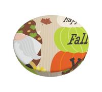 Pevtufa Gnome Happy Fall Stool Covers Round,Stretch Round Bar Stool Covers Elastic Bar Stool Seat Covers Round Stool Cushion Slipcover Bar Chair Cover