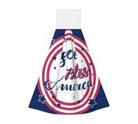 Pevtufa God Bless America Patriotic Star Print Hand Towels for Bathroom Kitchen Fingertip Towel Fast Drying Washcloth for Bathroom Kitchen Home Decor